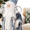 Glitzhome; Glitzhome® 18" Faux Fur Deluxe Blue Christmas Santa Figurine with Porcelain Face; Category:Christmas Santas; Image:8
